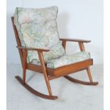 MID CENTURY RETRO TEAK WOOD ARMCHAIR