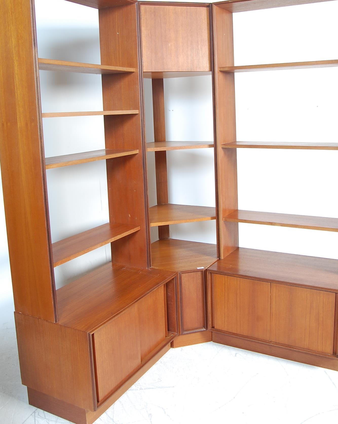 VINTAGE RETRO 20TH CENTURY TEAK WOOD SIX PIECES G-PLAN MODULAR WALL CORNER UNIT - Image 2 of 7