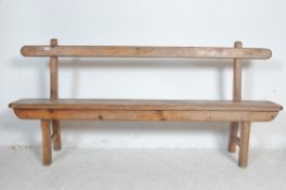 19TH CENTURY VICTORIAN COUNTRY PINE BENCH