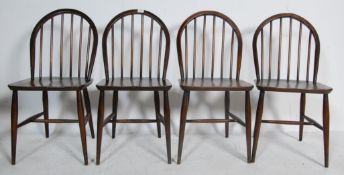 FOUR MID 20TH CENTURY ERCOL DINING CHAIRS