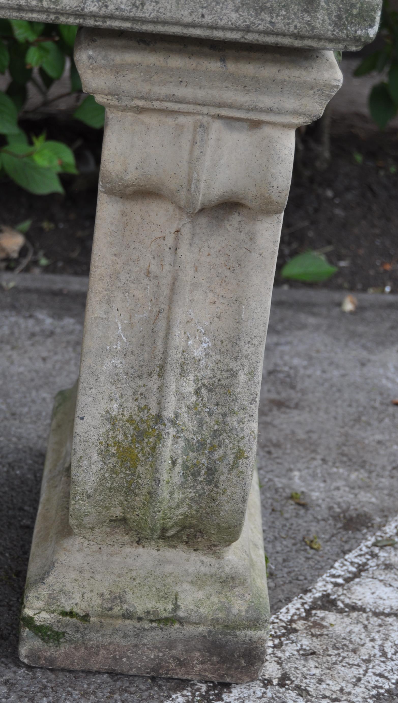 VINTAGE 20TH CENTURY STONE BENCH - Image 6 of 7