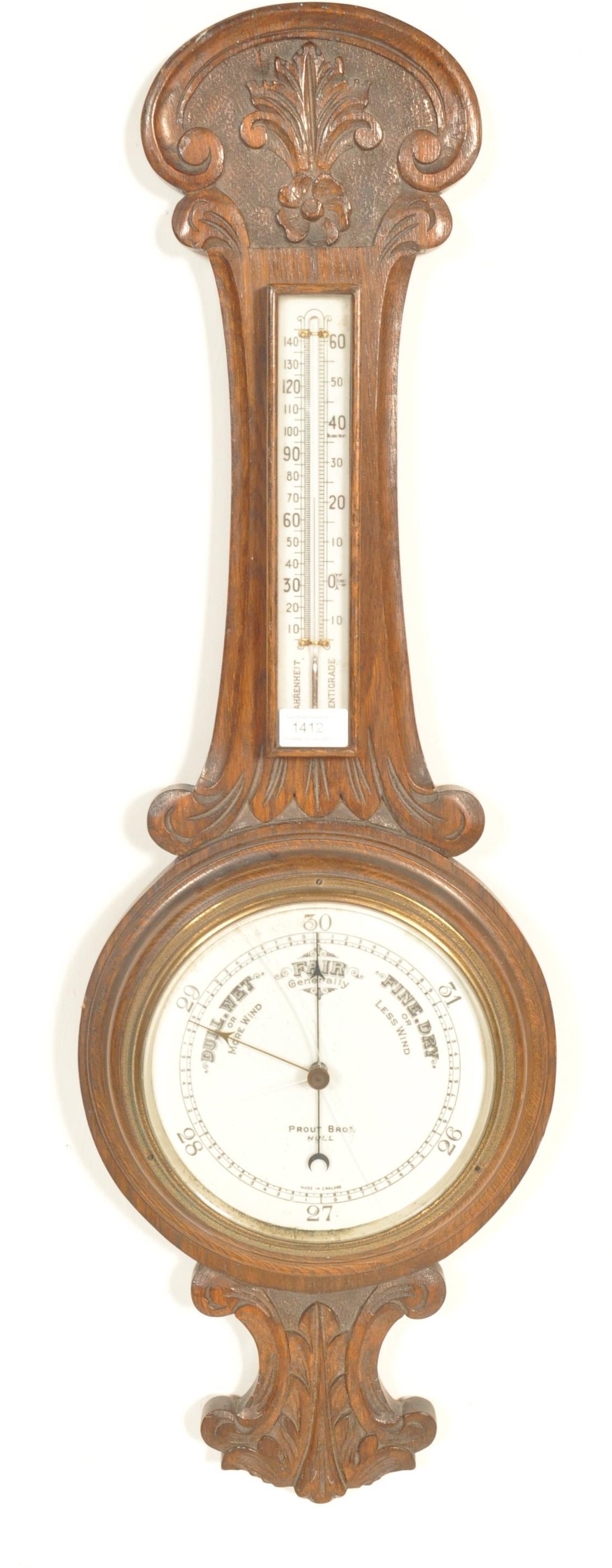 19TH CENTURY VICTORIAN BAROMETER