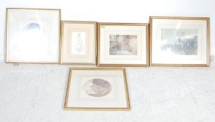 COLLECTION OF FIVE VINTAGE WILLIAM R. FLINT PICTURE PRINTS