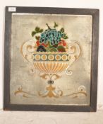 HAND PAINTED FLORAL WALL MIRROR
