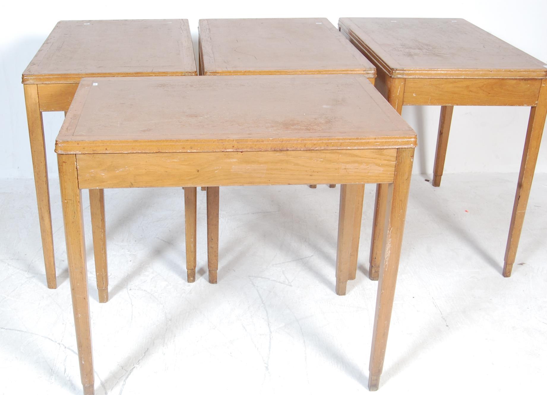 FOUR RETRO AIR MINISTRY TYPE WRITING DESKS - Image 7 of 8