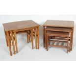 RETRO VINTAGE 20TH CENTURY NEST OF GRADUATING TABLES