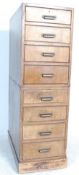 EARLY 20TH CENTURY FACTORY INDUSTRIAL OAK FILING CABINET
