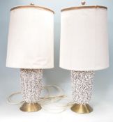 PAIR OF RETRO VINTEAGE 20TH CENTURY LAMPS