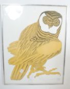 KAREN USBORNE - ABSTRACT OWL LIMITED EDITION