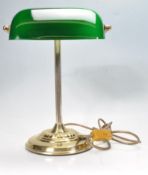 VINTAGE 20TH CENTURY BANKERS DESK LAMP