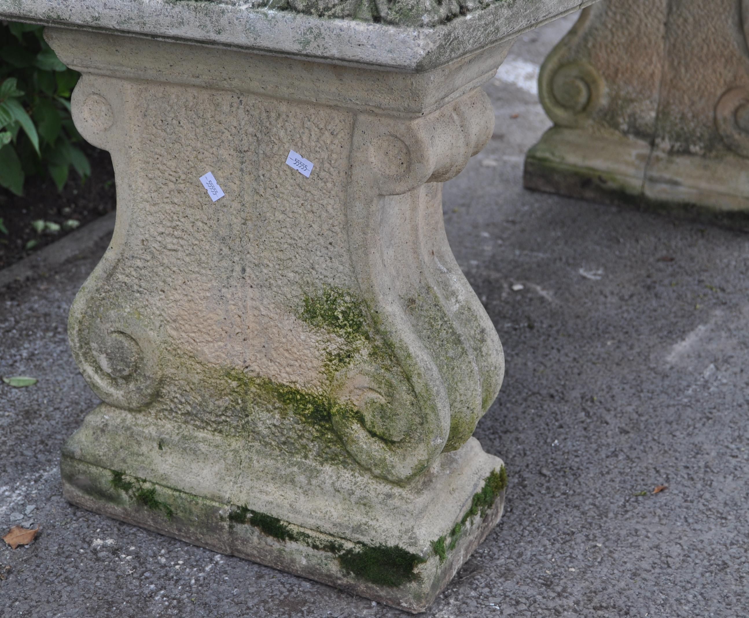 VINTAGE 20TH CENTURY STONE BENCH - Image 7 of 7