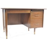 RETRO VINTAGE MID 20TH CENTURY TEAK WOOD INDUSTRIAL DESK