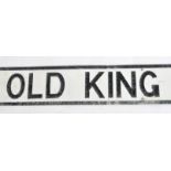 20TH CENTURY ALUMINUM PAINTED STREET NAME SIGN