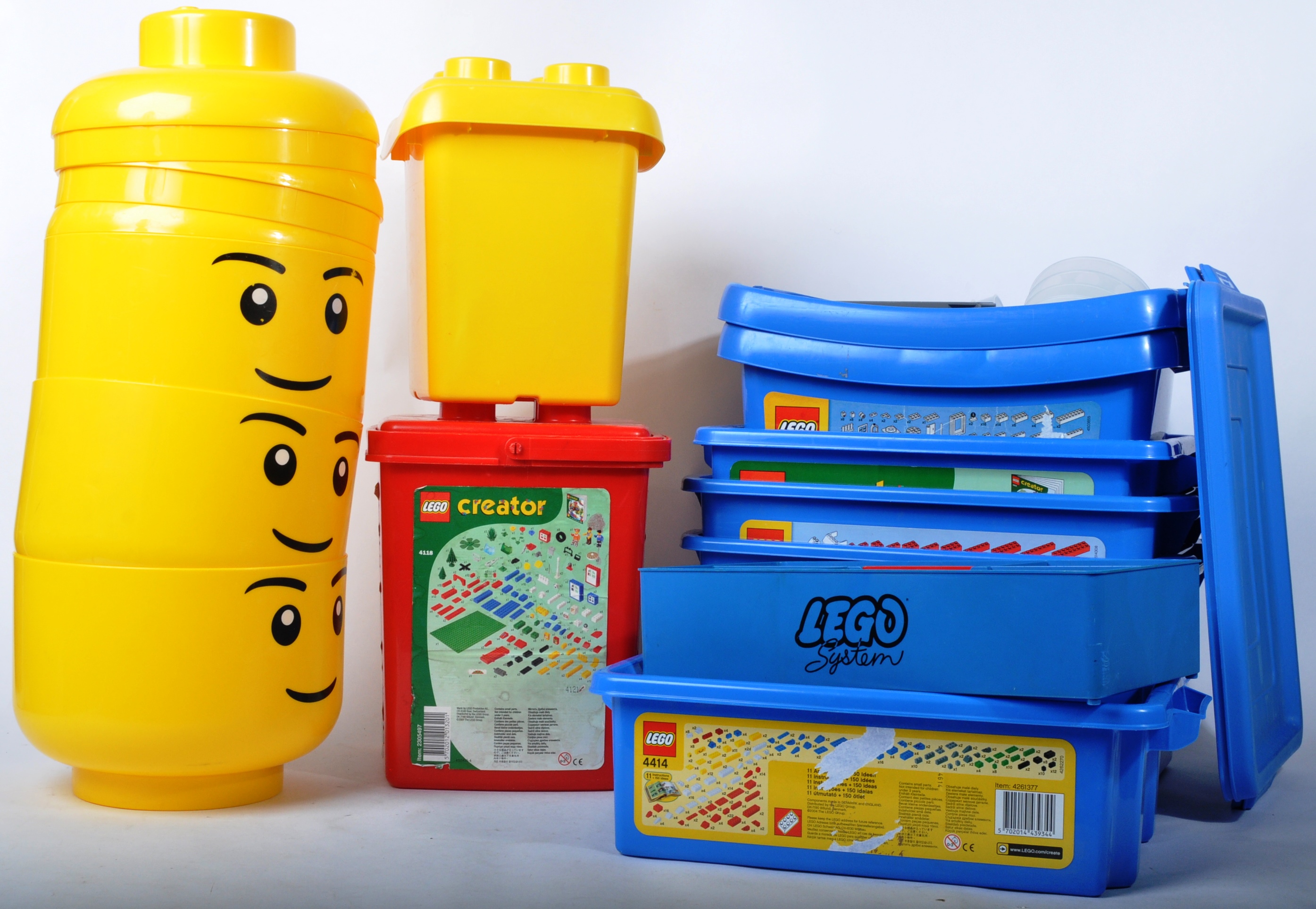 LARGE COLLECTION OF ASSORTED LEGO STORAGE CONTAINERS