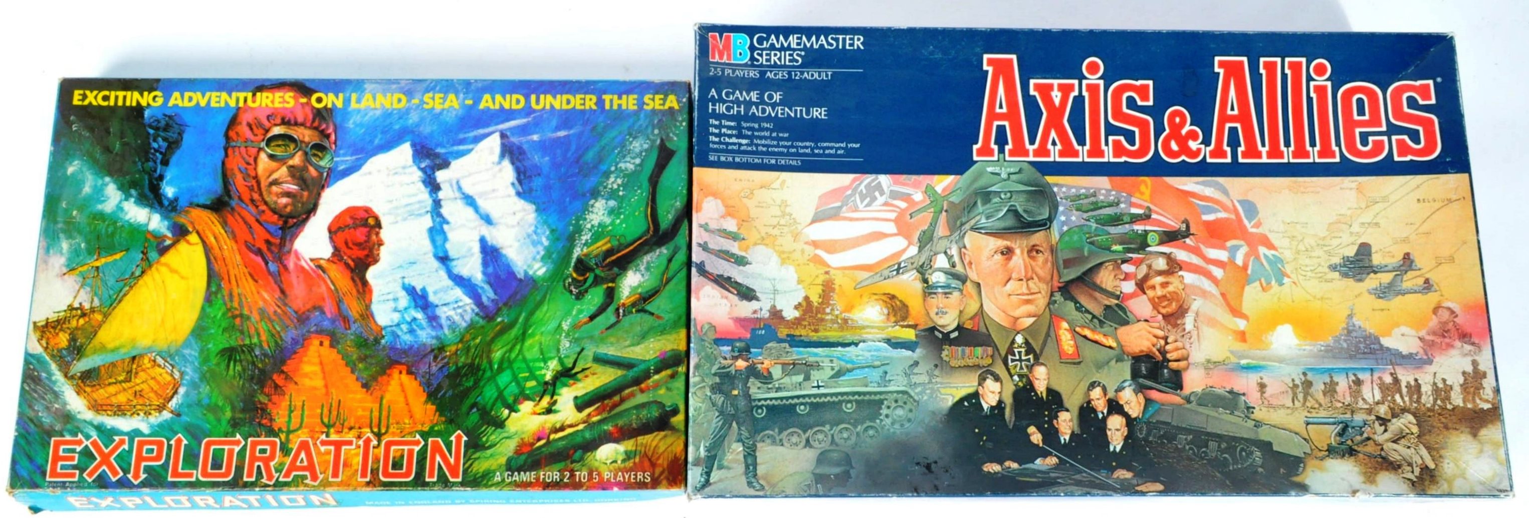 TWO BOXED ORIGINAL VINTAGE ADVENTURE BOARD GAMES