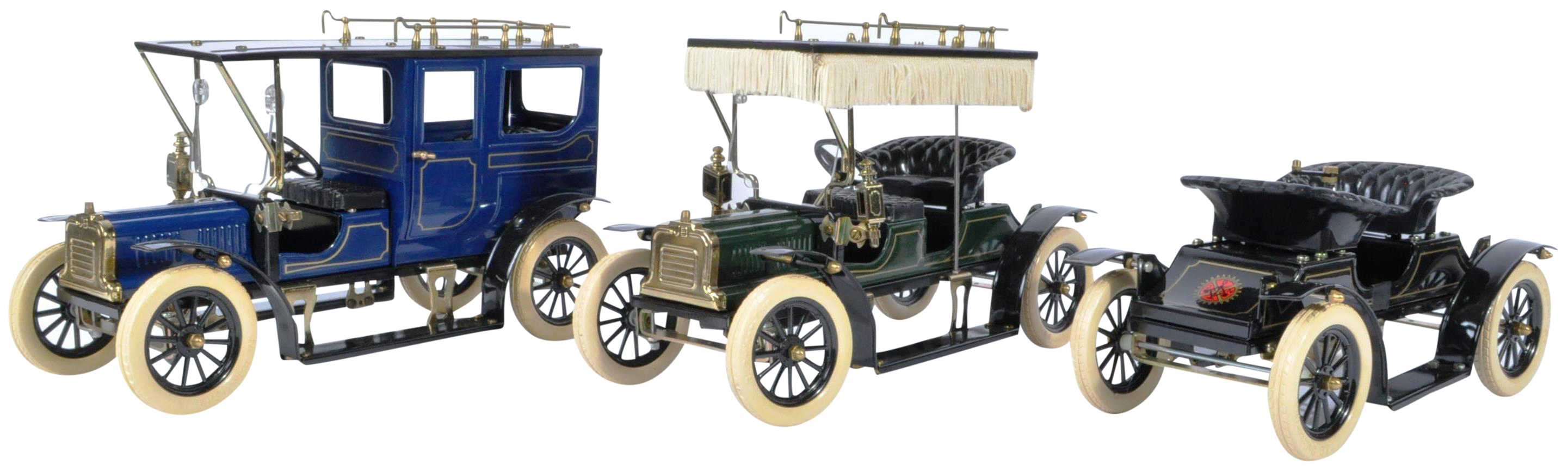 JAN BLENKEN GEORGE CARETTE LARGE SCALE PRESSED TIN MODEL CARS