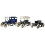 JAN BLENKEN GEORGE CARETTE LARGE SCALE PRESSED TIN MODEL CARS