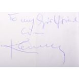 KENNY ROGERS (1938-2020) - AUTOGRAPH ON PAPER