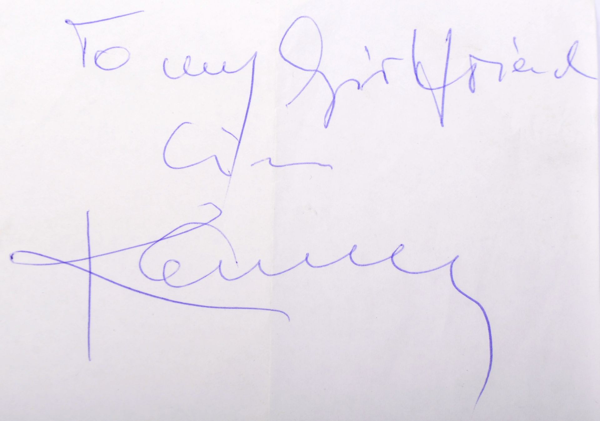 KENNY ROGERS (1938-2020) - AUTOGRAPH ON PAPER