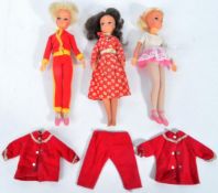 SINDY - COLLECTION OF THREE VINTAGE PEDIGREE SINDY DOLLS