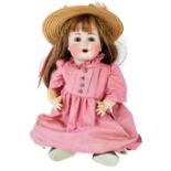 EARLY 20TH CENTURY GERMAN BISQUE HEADED DOLL