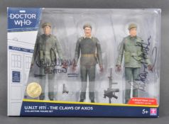 DOCTOR WHO - JOHN LEVENE & RICHARD FRANKLIN - SIGNED ACTION FIGURES