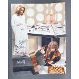 DOCTOR WHO - K9 - JOHN LEESON & BOB BAKER SIGNED 16X12" PHOTO