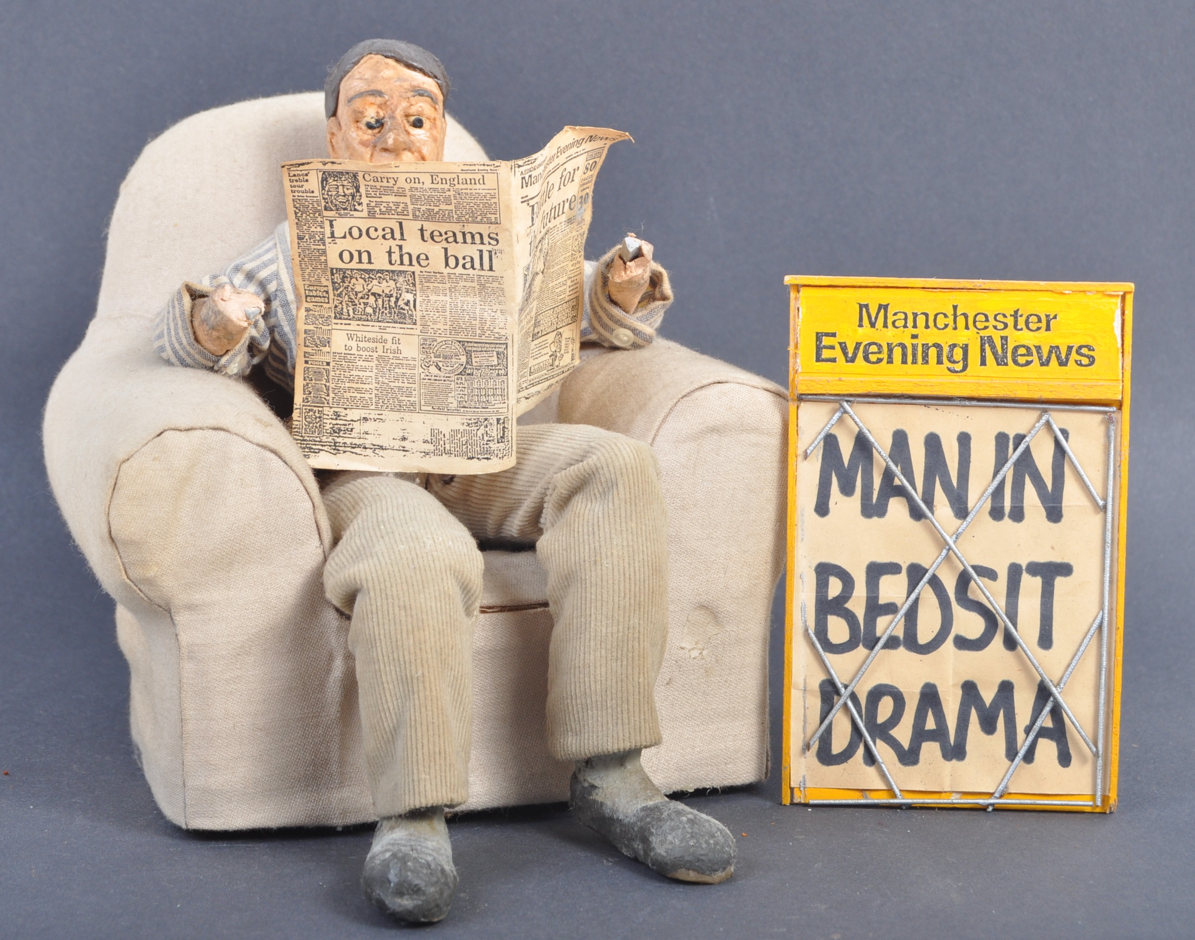AARDMAN ANIMATIONS - MANCHESTER EVENING NEWS - SCREEN USED PUPPET