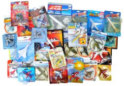 LARGE COLLECTION OF CARDED AVIATION RELATED DIECAST MODELS