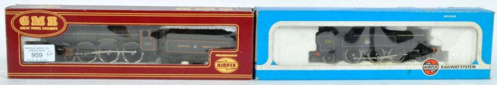 TWO ORIGINAL AIRFIX 00 GAUGE MODEL RAILWAY TRAINSET LOCOMOTIVES