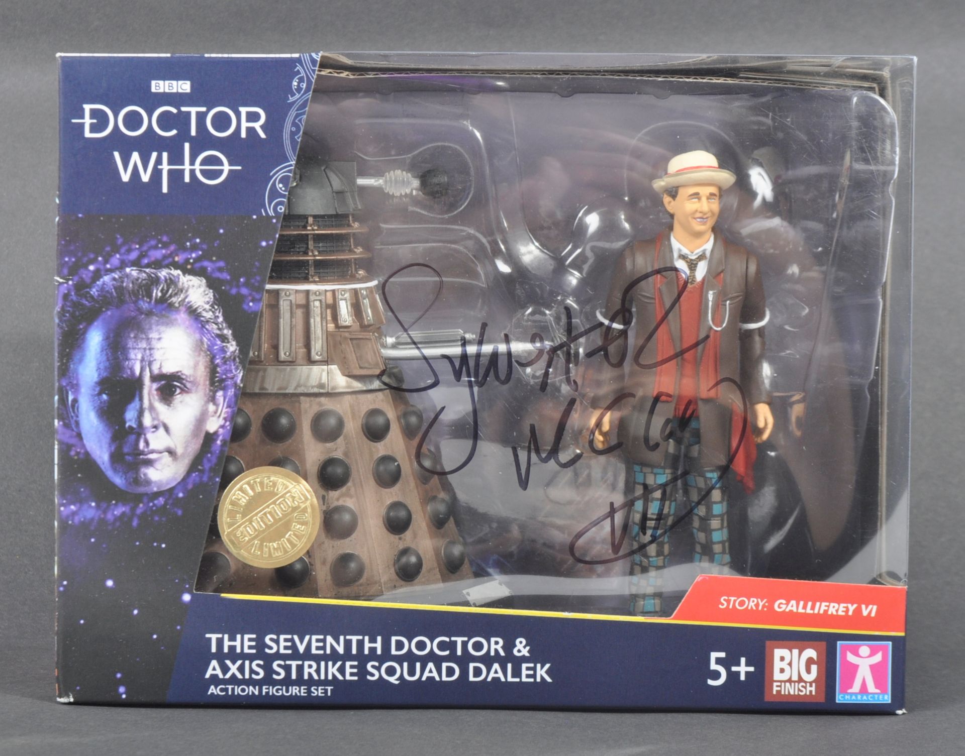 DOCTOR WHO - SYLVESTER MCCOY - AUTOGRAPHED ACTION FIGURE