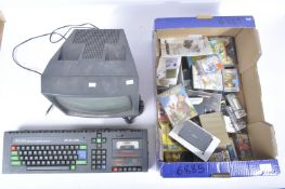 AMSTRAD CPC 464 PERSONAL COMPUTER, MONITOR AND GAMES