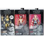 STAR WARS - X3 HASBRO STAR WARS BLACK SERIES ACTION FIGURES