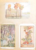 ALBUM OF 1930'S CARTOON POSTCARDS TO INCLUDE MABEL LUCIE ATWELL