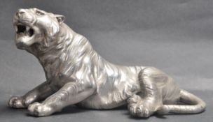 1970’S SILVER PLATED INDIAN TIGER FIGURINE