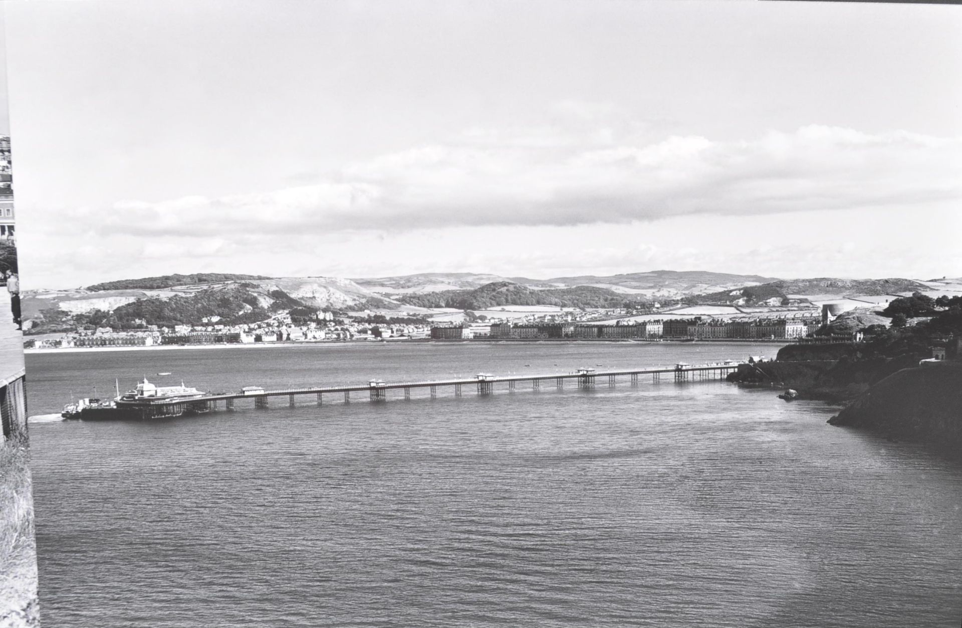 TWELVE BLACK AND WHITE PRINTEDPOSTCARD PHOTOGRAPHS OF SEASIDE TOWNS. - Image 3 of 7