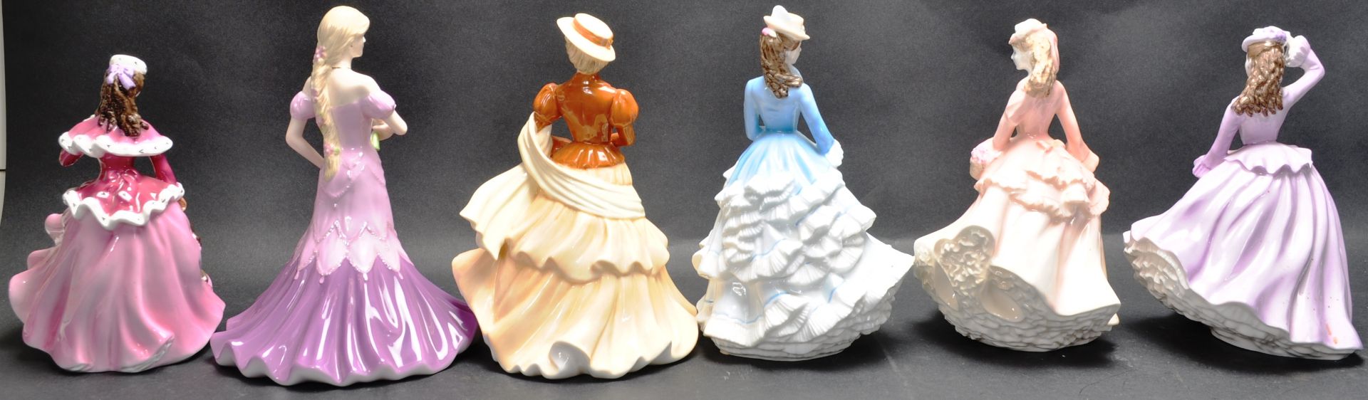 COLLECTION OF SIX COALPORT VICTORIAN SEASONS AND SPECIAL OCCASIONS FIGURES. - Image 3 of 6