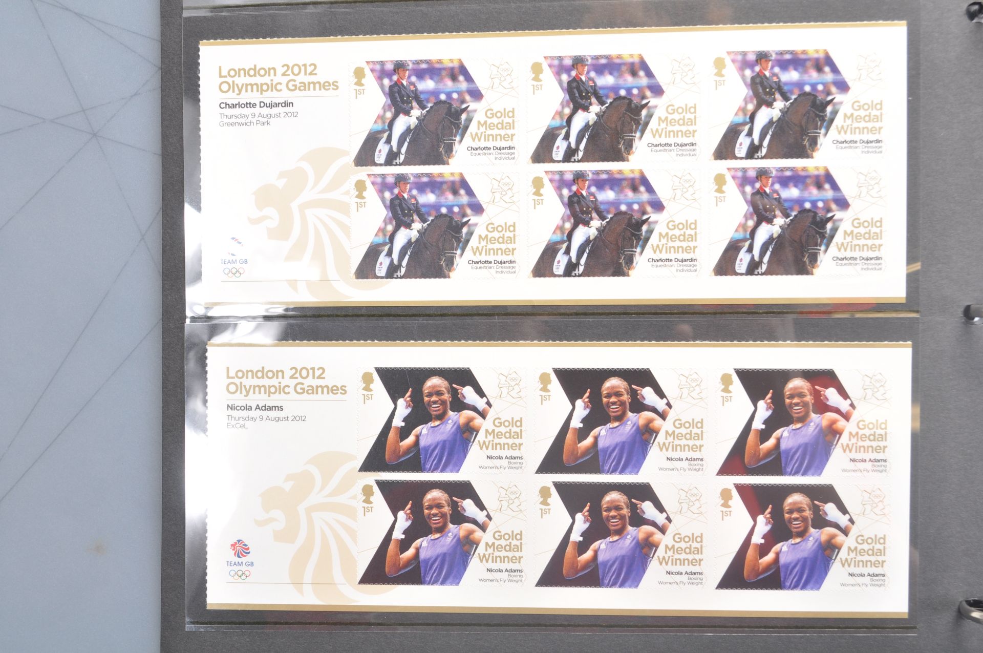 STAMPS - LONDON 2012 TEAM GB GOLD MEDAL WINNERS STAMP COLLECTION - Image 9 of 11