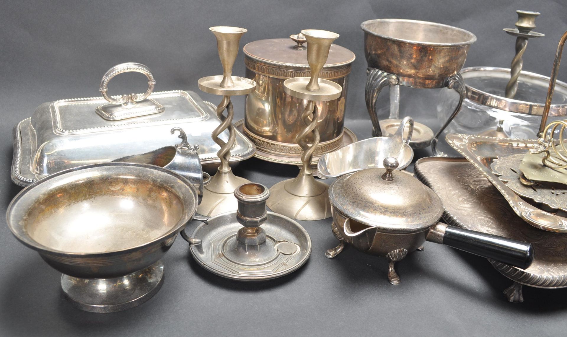 LARGE COLLECTION OF SILVER PLATED ITEMS - Image 2 of 9