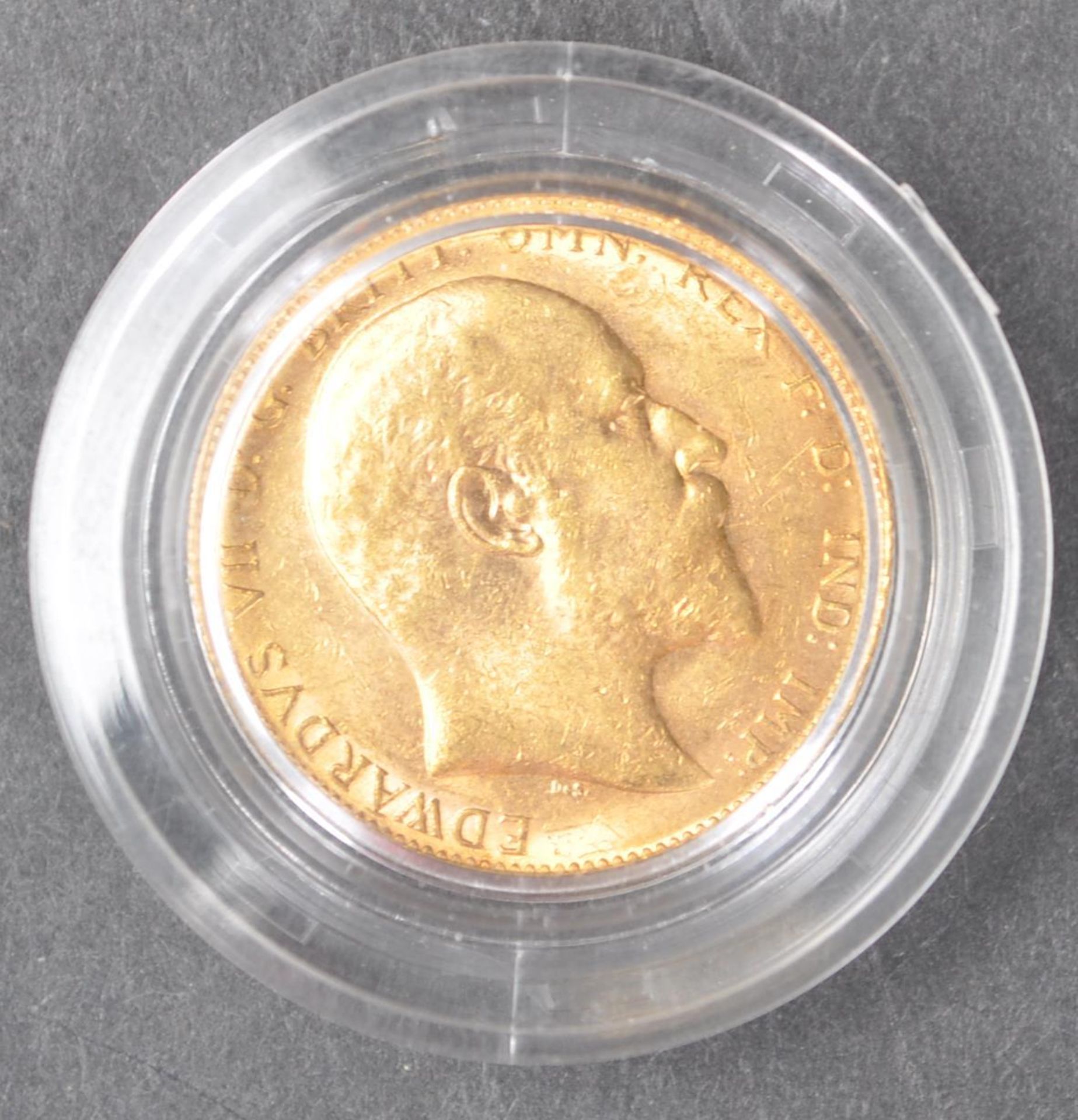 1907 EDWARDIAN 22CT GOLD SOVEREIGN COIN - Image 2 of 3