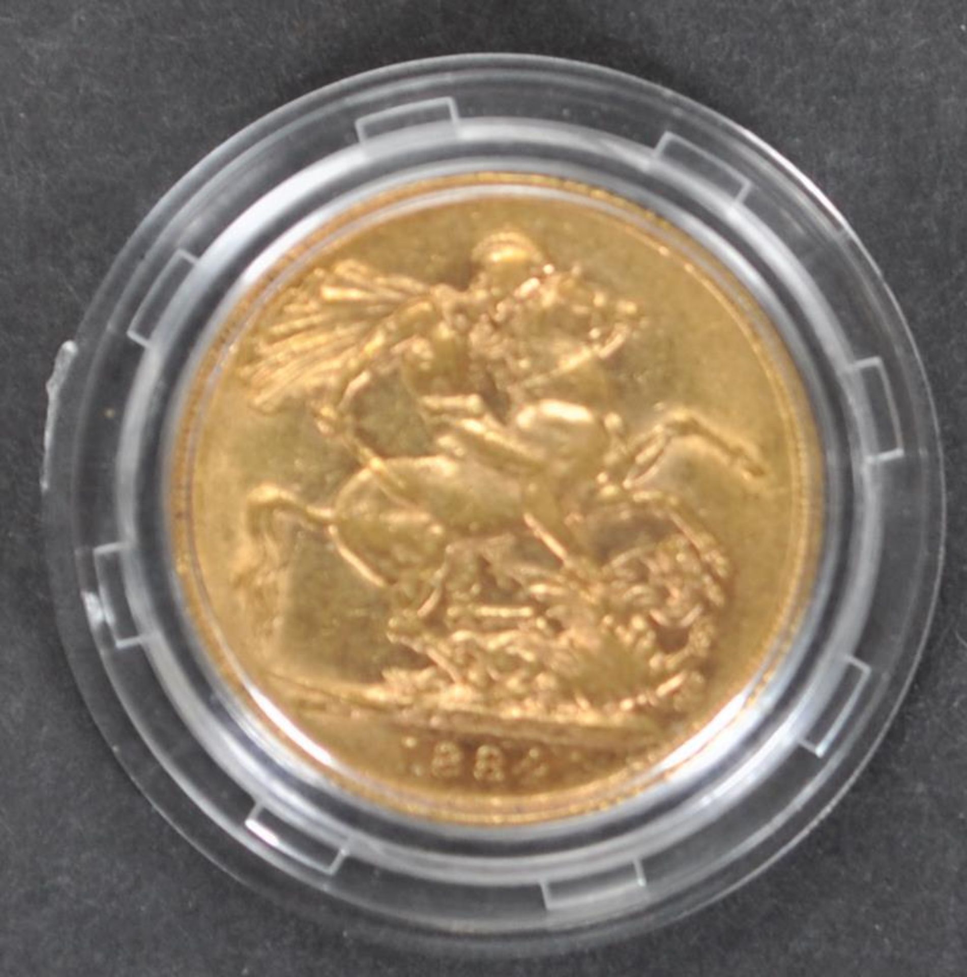 1884 VICTORIAN 22CT GOLD SOVEREIGN COIN - Image 2 of 2