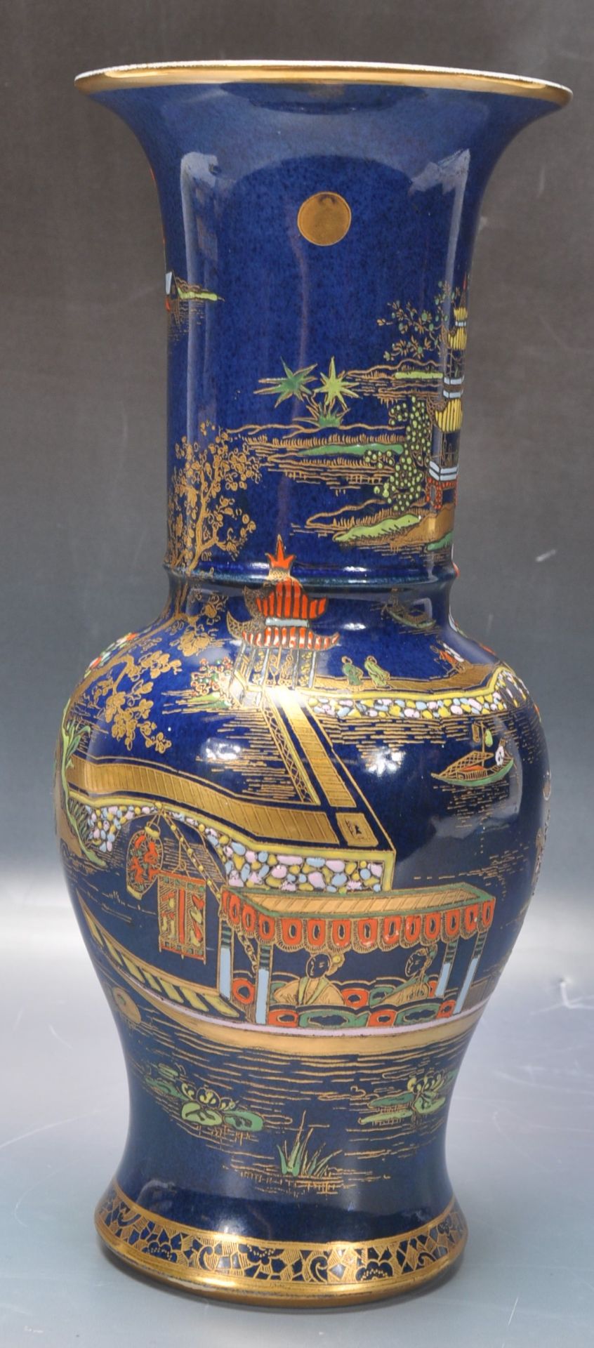 1920S / 1930S CARLTON WARE CHINESE ORIENTAL YAN YAN VASE.