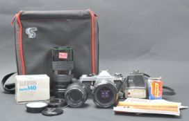 VINTAGE 20TH CENTURY PENTAX ME CAMERA WITH LENSES