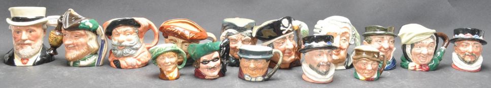 LARGE COLLECTION OF ROYAL DOULTON CHARACTER JUGS.