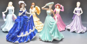 COLLECTION OF COALPORT CLASSIC ELEGANCE LADY FIGURES.