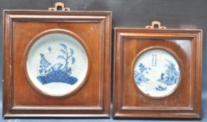 PAIR OF 19TH CENTURY CHINESE ORIENTAL PORCELAIN BLUE AND WHITE