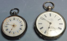 TWO HALLMARKED SILVER POCKET WATCHES