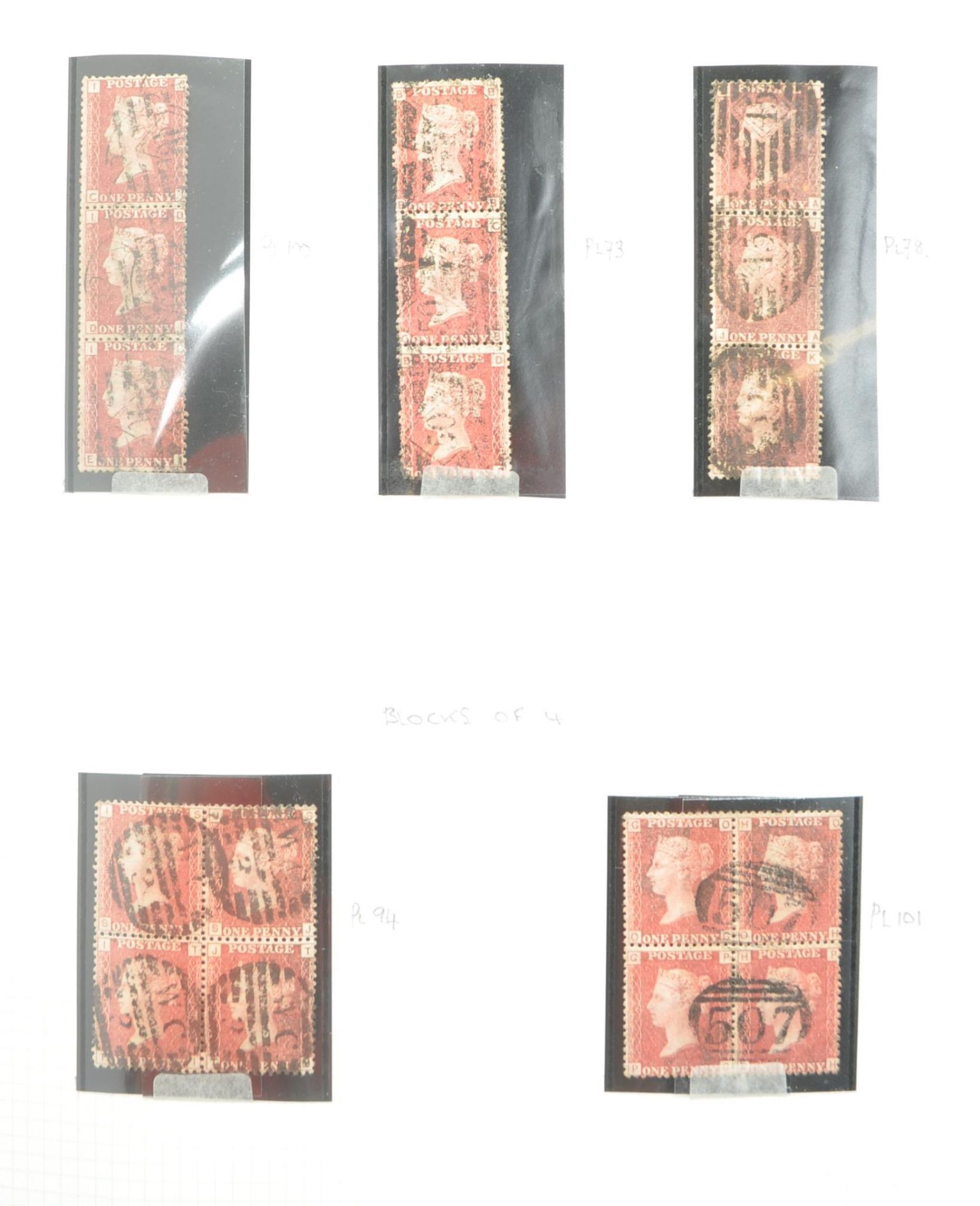 LARGE COLLECTION OF 600+ PENNY RED STAMPS - Image 5 of 8