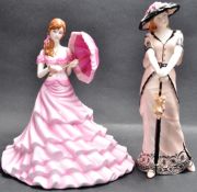 PAIR OF 20TH CENTURY COALPORT LADY FIGURES.