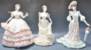 LATE 20TH CENTURY COALPORT HEIRLOOM FIGURINE OF THE YEAR COLLECTION.